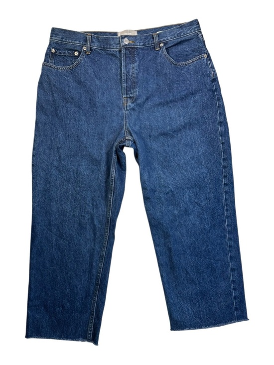 Everlane Denim - Everlane The Cheeky 90s Jean Crop Raw Hem Straight Leg Size 33
